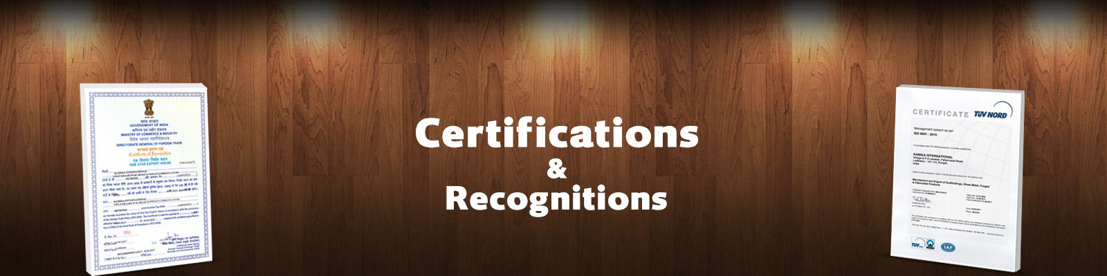 Certifications