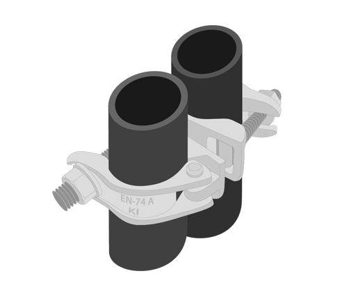 KI German Swivel Coupler 48.3 x 48.3